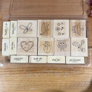 Stampin’ Up! JUST CELEBRATE Stampin Up Wood Stamp Set